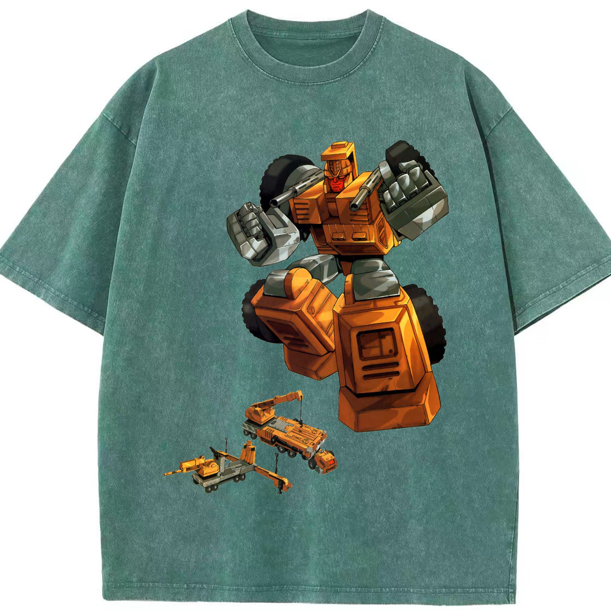 （画像用）  綿100% ヴィンテージ風 半袖Tシャツ（フロントプリント）